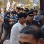 पटना यूनिवर्सिटी में नीतीश के कार्यक्रम में हंगामा:छात्र बोले- कैंपस को BJP ऑफिस नहीं बनने देंगे; ताला लेकर पहुंचे छात्र संघ अध्यक्ष