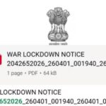 iran middle east war Fake lockdown notice war april fool